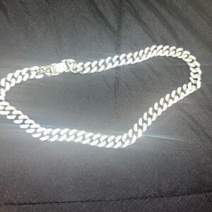 Men's iced out stainless steel  Cuban link Necklace